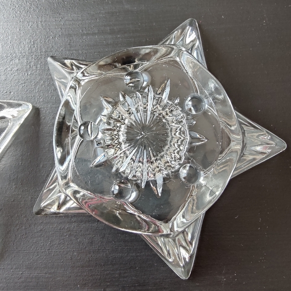 Pair of Star Shaped Candlestick Holders - Picture 5 of 8